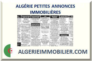ALGÉRIE PETITES ANNONCES IMMOBILIÈRES 2024